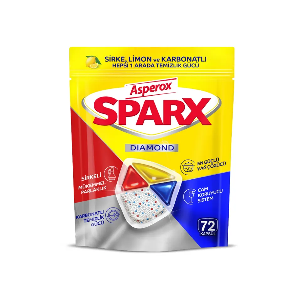 Asperox Sparx Bulaşık Makinesi Kapsülü 72'li — Asperox