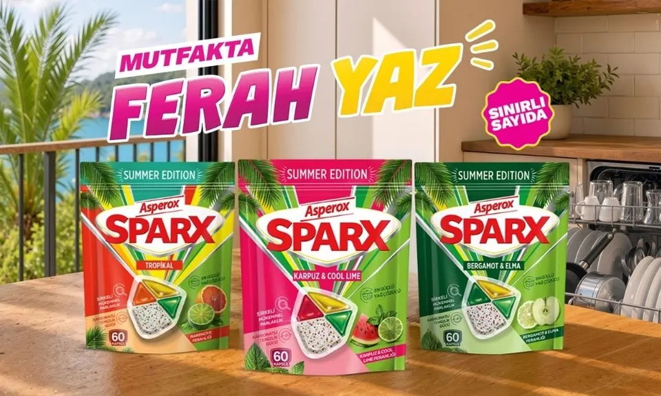 Sparx Summer Edition Serisi Bulaşık Makinesi Kapsülü - Tropikal — Asperox Sparx
