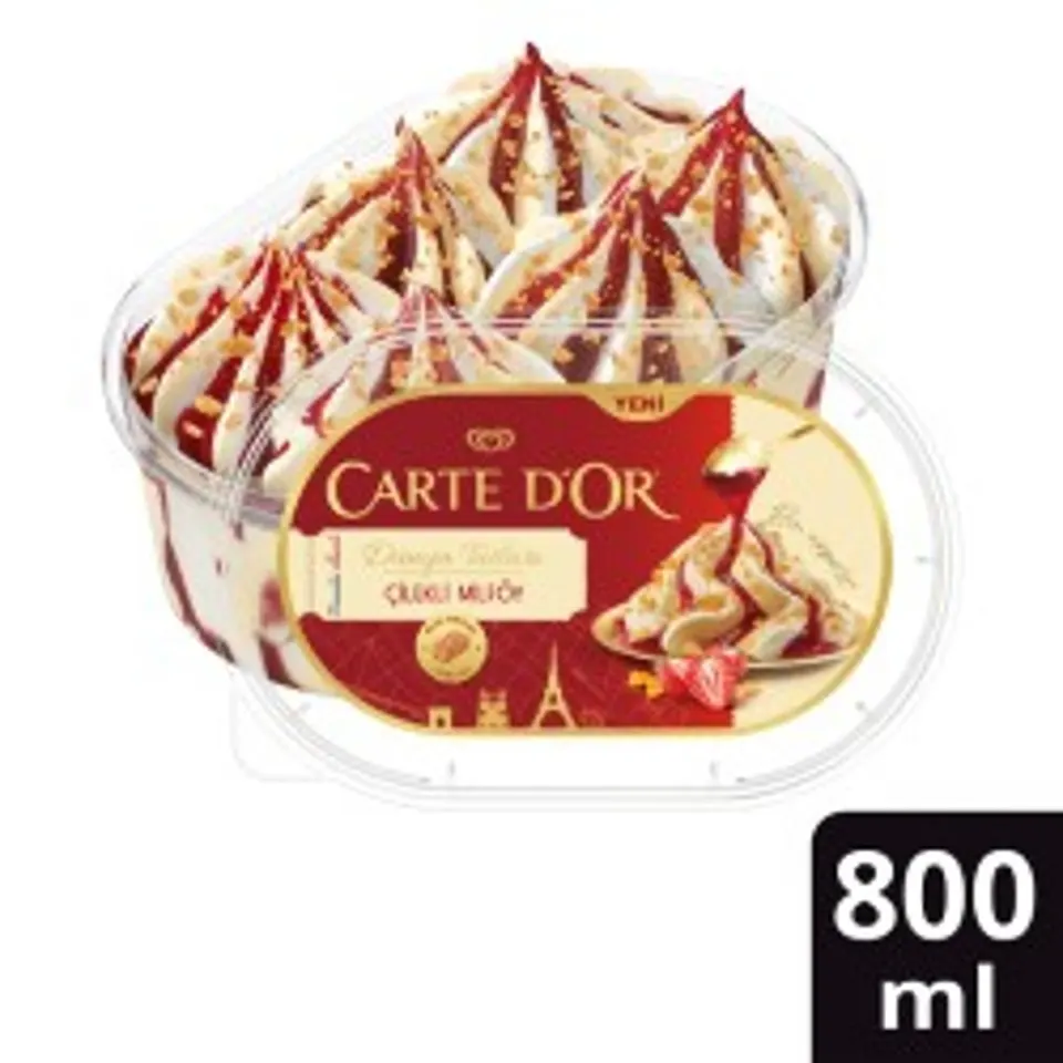Carte d'Or Dünya Tatları Çilekli Milföy 800 ml — Carte d'Or