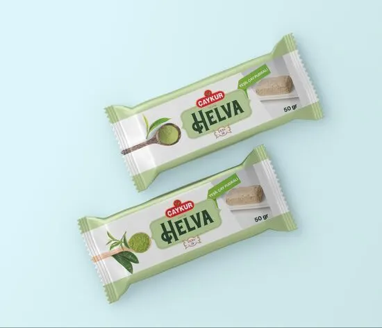 Yeşil Çay Pudralı Tahin Helvası — Çaykur