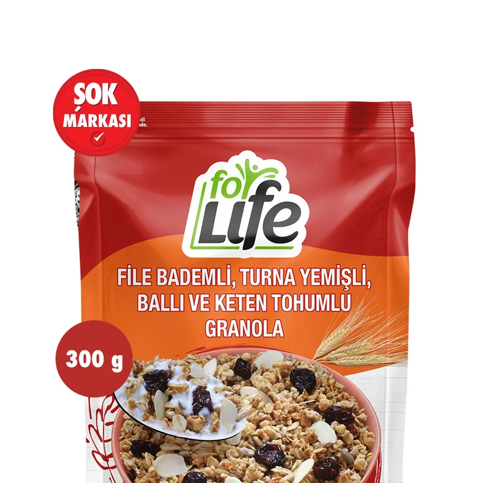 Folife Keten Tohumu File Badem Turna Yemişi 300 g — Folife