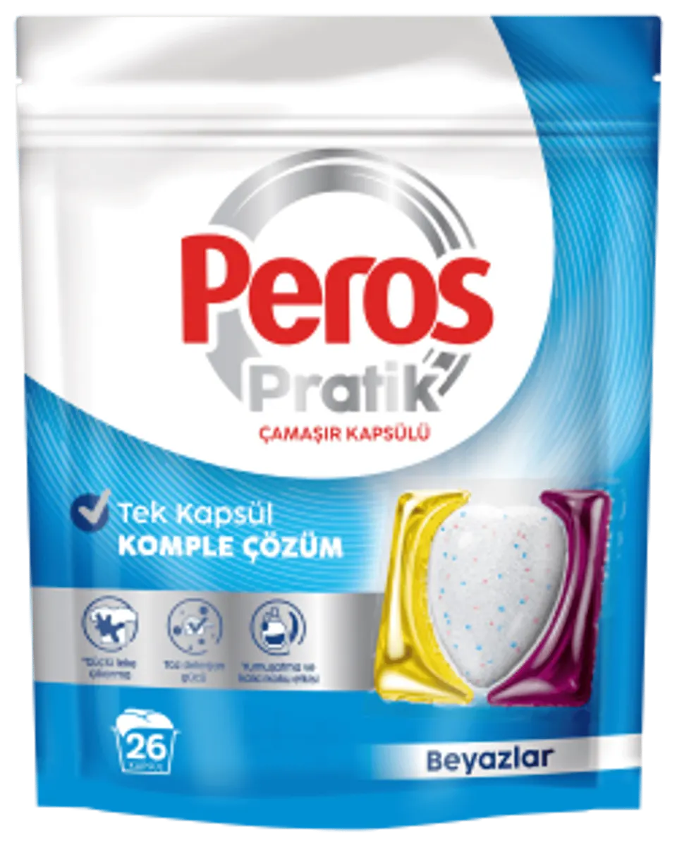 Peros Pratik Pods Çamaşır Kapsülü Beyazlar 26'lı — Peros