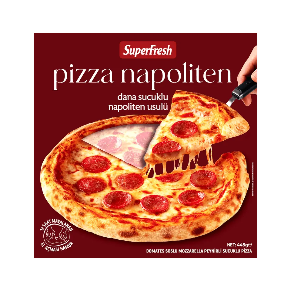 Superfresh Pizza Napoliten Dana Sucuklu 445 g — Superfresh